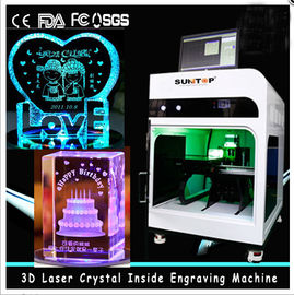 Çin 3D Kristal Lazer İç Gravür Makinesi 2000HZ hız 120.000 nokta / Dakika Tedarikçi